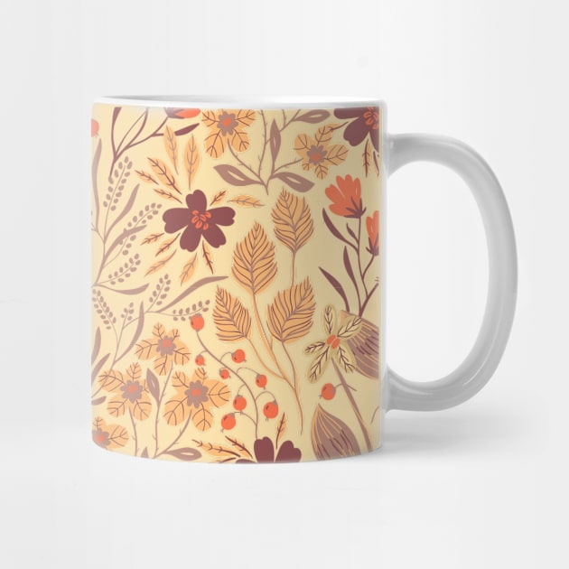 Autumn Floral Pattern by NandanG